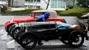 Mobil antik Bugatti T13 Brescia 1924 yang dipamerkan dalam acara Japan Classic Automobile 2016 di Tokyo, Minggu (4/3). 32 mobil antik keluaran tahun lawas dipamerkan. (AFP/Toshifumi Kitamura)