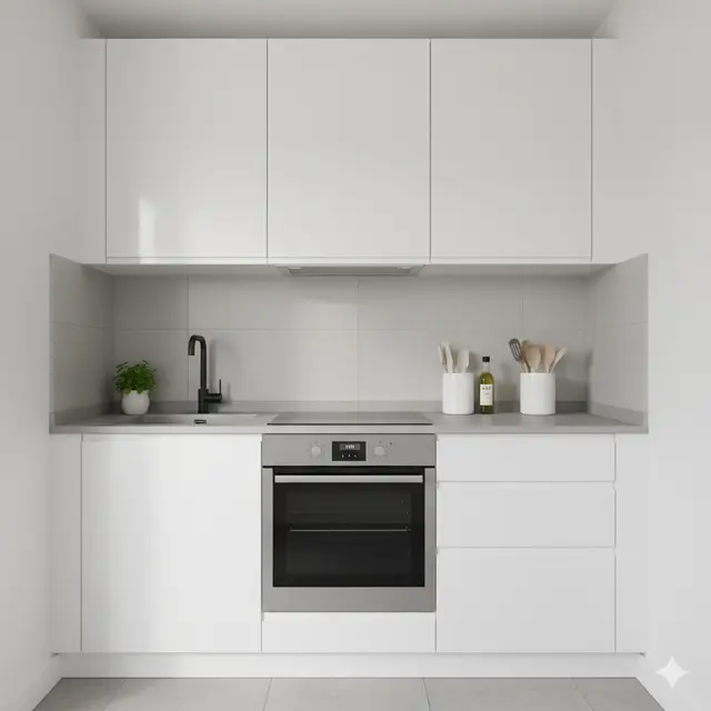 Dapur dengan Storage di Atas