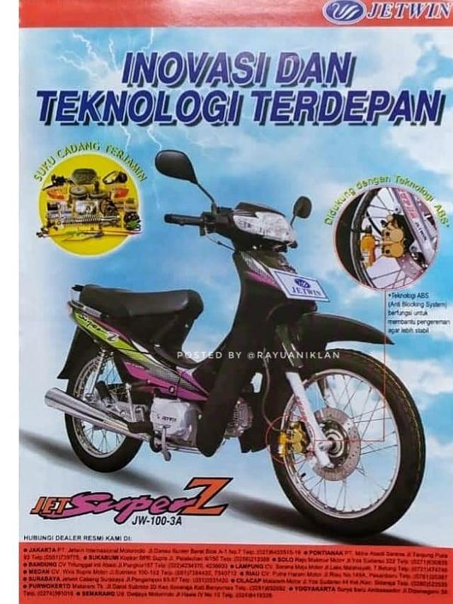 Motor cina mirip Supra Bapak (Instagram/@rayuaniklan)