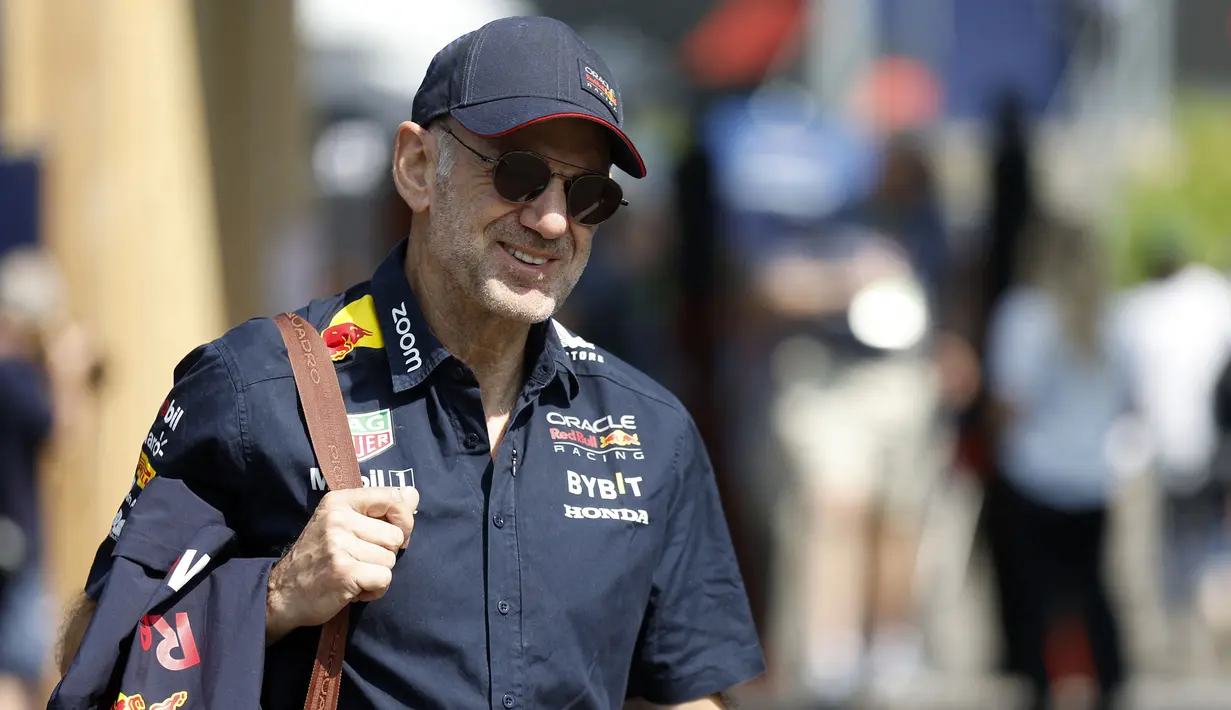 Informasi mengenai hengkangnya Adrian Newey tersebut tersiar pada Rabu (01/05/2024) melalui akun media sosial Red Bull Racing Team. (AFP/Erwin Scheriau)