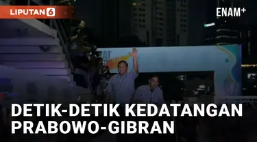 Prabowo-Gibran Tiba di Istora Senayan