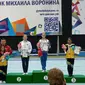 Rifda Irfanaluthfi meraih medali perunggu dalam 24th International Tournament Artistic Gymnastics Mikhail Voronin Cup di Moskow, Rusia, Rabu (20/12/2017). (Istimewa)