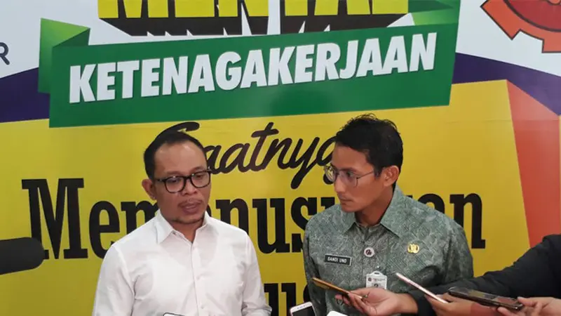 Hanif Dhakiri dan Sandiaga Uno