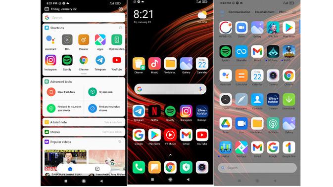 Tampilan Poco Launcher di Poco M3 (Liputan6.com/Agustinus M. Damar)