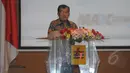 Wapres Jusuf Kalla saat memberi sambutan di acara Musyawarah Nasional Masyarakat Ketenagalistrikan Indonesia (MKI) ke VI di gedung PLN Pusat, Jakarta, Kamis (12/3/2015). (Liputan6.com/Herman Zakharia)