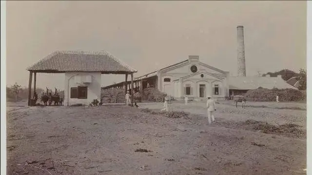 Pabrik gula Minggiran pada tahun 1920.