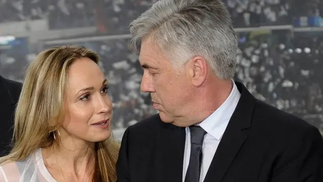 Carlo Ancelotti dan Mariann Auger