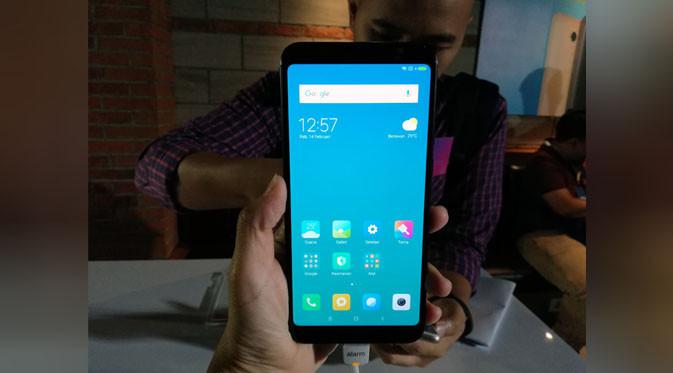 Tampilan depan Xiaomi Redmi 5. Liputan6.com/ Andina Librianty