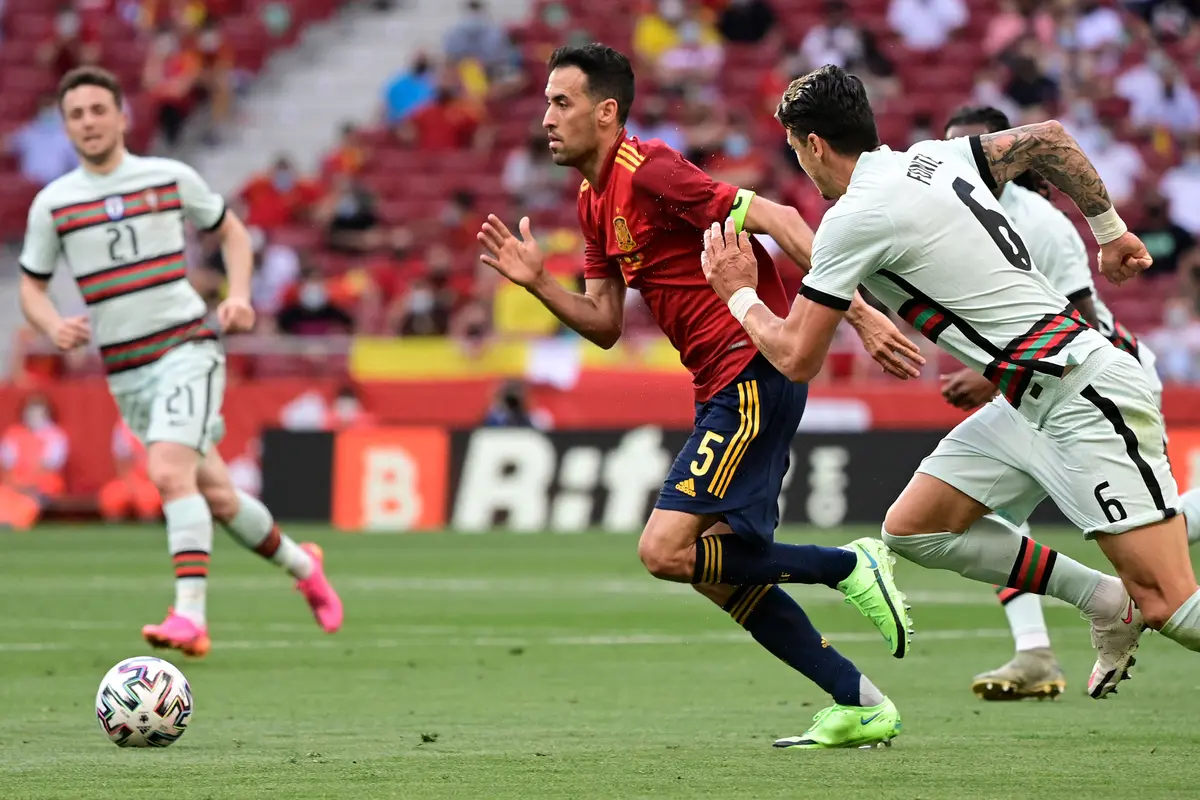 Foto Piala Eropa: Skor Kacamata, Duel Imbang Spanyol dan Portugal dalam Uji Coba Pertandingan Menjelang Euro 2020