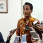 Ketua Ikatan Dokter Indonesia (IDI) Daeng Faqih menyetujui kenaikan iuran BPJS Kesehatan sesuai Peraturan Presiden RI No 75 Tahun 2019 saat ditemui di Kantor PB IDI, Jakarta, Rabu (30/10/2019). (Liputan6.com/Fitri Haryanti Harsono)