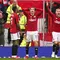 Pemain Manchester United&nbsp;Anthony Martial, Alejandro Garnacho, dan Donny van de Beek mengajukan permohonan hand ball dalam pertandingan Liga&nbsp; Inggris melawan&nbsp;Crystal Palace di Old Trafford, Manchester,&nbsp;Sabtu, 30 September 2023. (Oli SCARFF / AFP)