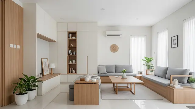 Rumah Sederhana dengan Tata Ruang Rapi dan Terorganisir