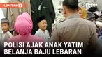 Sambut Idul Fitri, Polisi Ajak Puluhan Anak Yatim di Surabaya Belanja Baju Lebaran