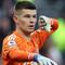 Illan Meslier. Pada urutan ketiga ada Illan Meslier, kiper berusia 22 tahun yang sejak awal musim 2020/2021 membela Leeds United. Kiper yang kini baru memiliki 9 caps bersama Timnas U-21 Prancis ini bisa menjadi opsi jangka panjang untuk mengisi posisi kiper utama Timnas Prancis yang ditinggalkan Hugo Lloris. Bersama Leeds United ia terus menjadi andalan di bawah mistar gawang. (AFP/Isabel Infantes)