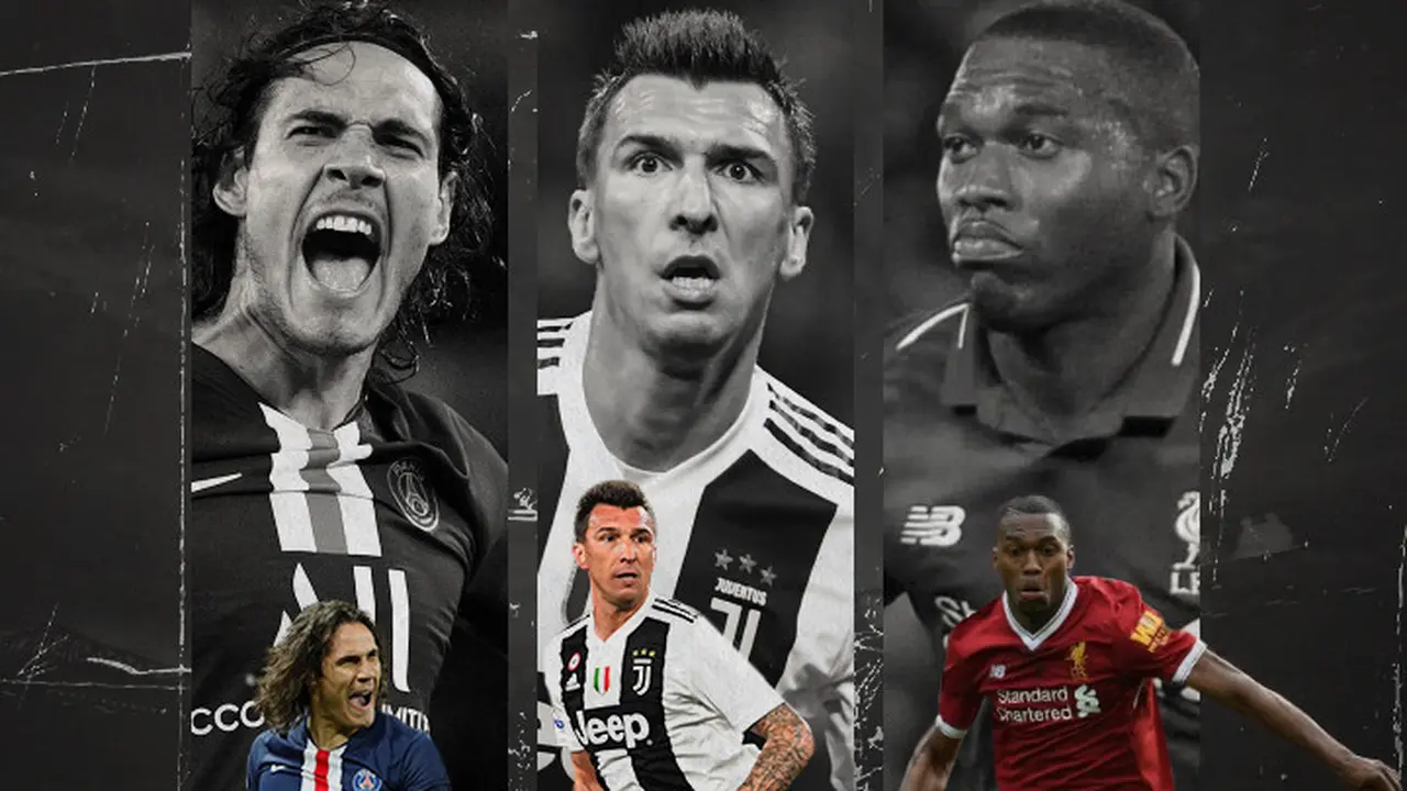 Edinson Cavani, Mario Mandzukic, Daniel Sturridge