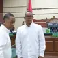 Sidang putusan mantan Kajari Bondowoso Puji Triasmoro dan mantan Kasipidsus Kejari Bondowoso Alexander Silaen di PN Surabaya. (Dian Kurniawan/Liputan6.com)