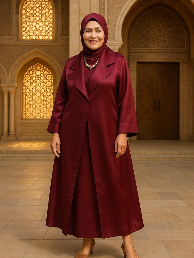 Cardigan Satin untuk Kondangan dan Acara Resmi Ibu-Ibu Usia 50 Tahunan