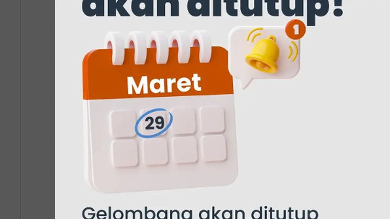 Pendaftaran kartu prakerja gelombang 50ditutup pada Rabu, 29 Maret 2023.