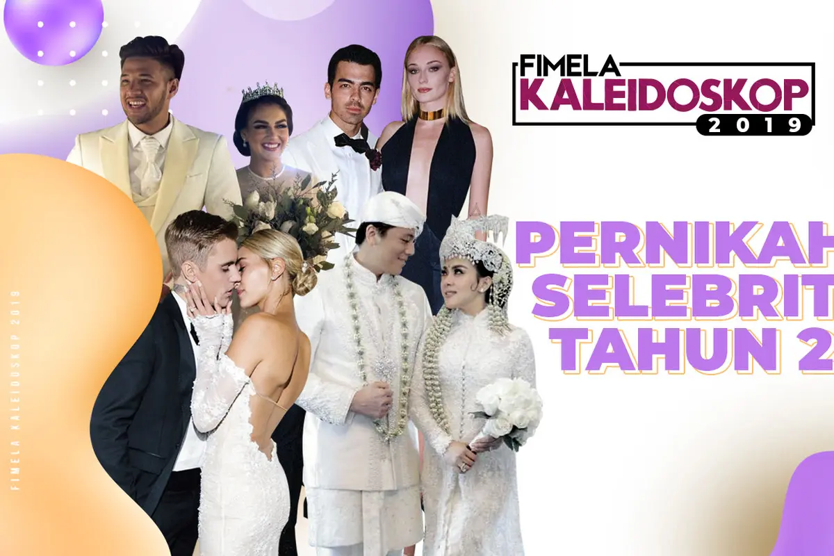 [Fimela] Kaleidoskop 2019: Sederet Pernikahan Selebriti yang Mencuri Perhatian Publik