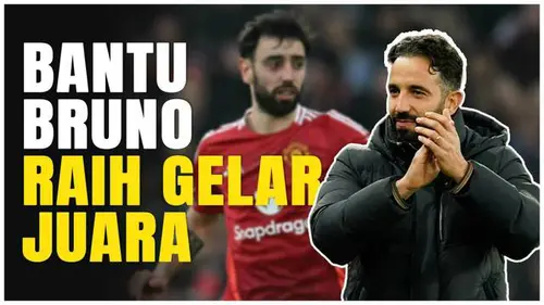 VIDEO: Ruben Amorim Puji Bruno Fernandes Setelah Cetak Hattrick di Laga MU Vs Real Sociedad