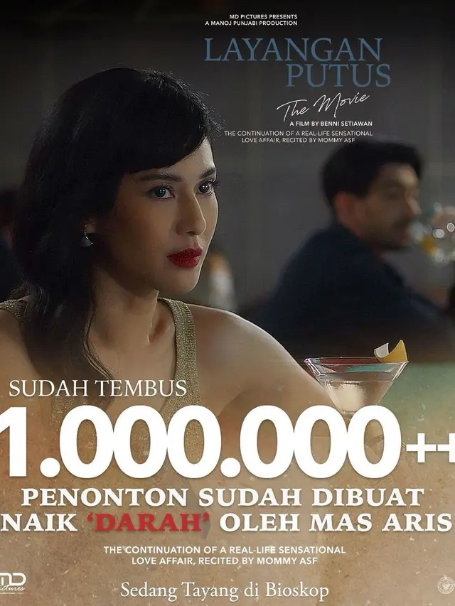 Jumlah penonton film Layangan Putus. (Foto: Dok. Instagram @mdpictures_official)