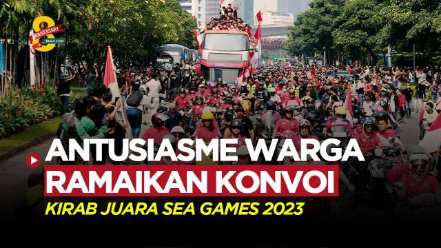 Berita Video suasana antusiasme masyarakat yang turut meriahkan konvoi Timnas Indonesia dan Kirab Juara SEA Games 2023.