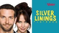 Silver Linings Playbook dibintangi oleh Bradley Cooper dan Jennifer Lawrence dapat disaksikan di Vidio. (Dok. Vidio)