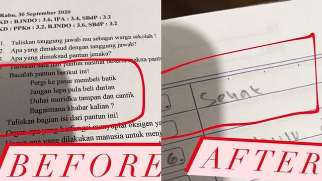 6 Jawaban Murid Saat Kerjakan Tugas Sekolah Ini Bikin Ngakak Hot Liputan6 Com