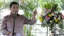  Ketua DPR Setya Novanto memberikan sambutan saat meresmikan Area Parkir Gedung DPR . Pembangunan parkir motor senilai Rp 3,5 miliar ini sempat mangkrak selama 3 tahun, Jakarta, Jumat (6/2/2015). (Liputan6.com/Andrian M Tunay)