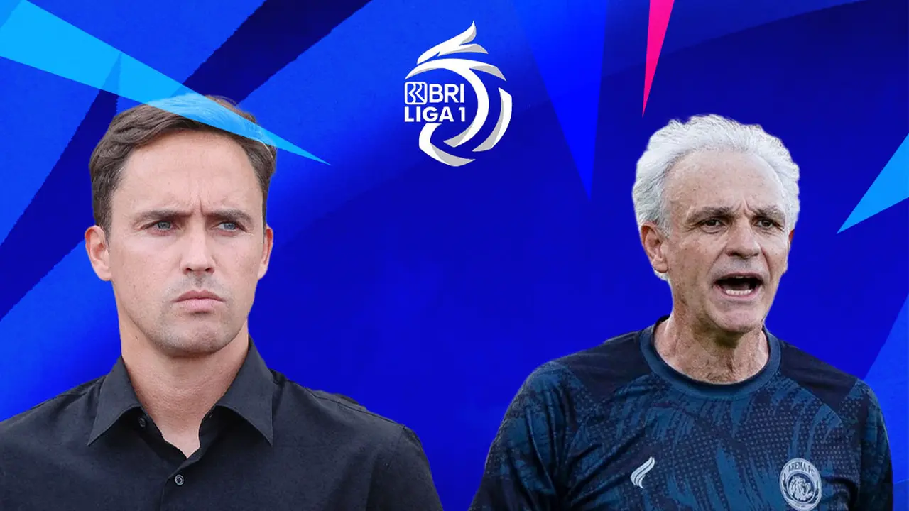 BRI Liga 1 - Persebaya Surabaya Vs Arema FC - Duel Pelatih