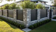 7 Model Pagar Rumah Hook Kombinasi Batu Alam Modern Elegan yang Sedang Tren