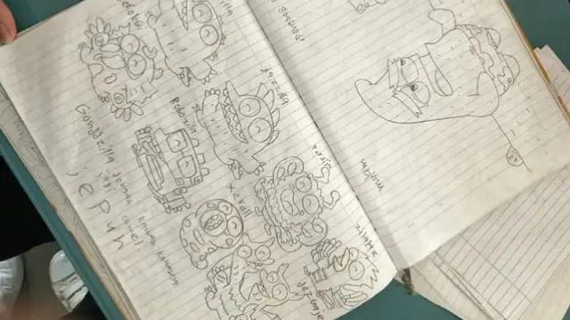 Haiqal Iskandar dan kecerdasannya menggambar tokoh-tokoh komik.