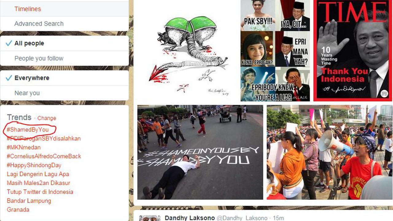 Hilang di Twitter, Tagar #ShameOnYouSBY Pindah ke Car Free Day