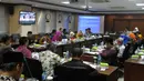 Suasana rapat antara Kementerian Agama dengan DPD RI terkait evaluasi ibadah Haji , Jakarta, Kamis (22/1/2015). (Liputan6.com/Andrian M Tunay) 