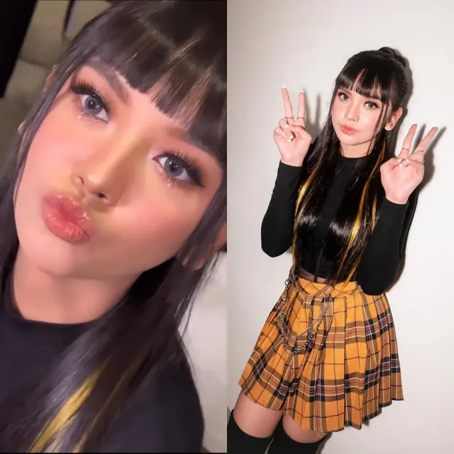 Tutorial Lipstik Lyodra oleh Fauzia Hanum (Instagram/fauziaahanum)