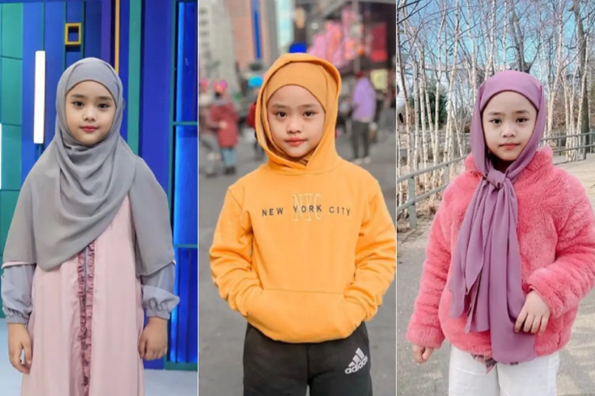 Gaya stylish hijab Maryam Nusaibah Abdullah anak pertama Oki Setiana Dewi