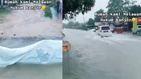 Tetap Kering Meski Jalanan Tergenang Air, Rumah Anti Banjir Ini Jadi Sorotan. ©2022 Merdeka.com/instagram.com/makassar_info