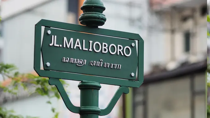 Ilustrasi Jalan Malioboro, Yogyakarta