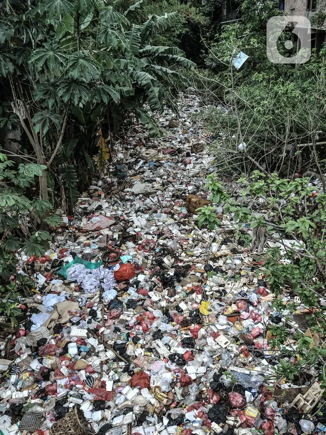 Tumpukan Sampah Sepanjang 300 Meter Penuhi Kali Baru