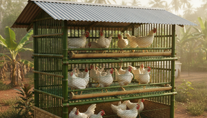 Desain Kandang Ayam Petelur Rumahan Inovatif. AI