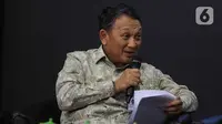 Menteri Energi dan Sumber Daya Mineral Arifin Tasrif menjadi pembicara dalam acara ‘KPK Mendengar’ di Gedung KPK, Jakarta, Senin (9/12/2019). KPK menggelar peringatan Hakordia 2019 dengan tema “Bersama Melawan Korupsi Mewujudkan Indonesia Maju”. (Liputan6.com/Faizal Fanani)