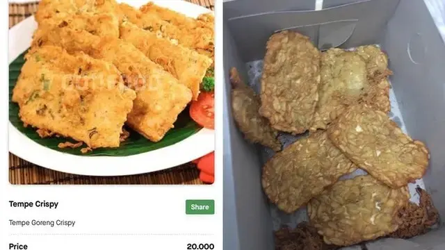 8 Potret Makanan Tak Sesuai Harapan saat Pesan Online Ini Bikin Senyum Miris