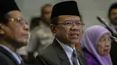 Dirjen Bimbingan Masyarakat Islam Kementerian Agama Machasin saat memberikan keterangan pers hasil sidang Itsbat di Jakarta, Minggu (13/9). Kemenag menetapkan Hari Raya Idul Adha 1436 H jatuh pada 24 September 2015. (Liputan6.com/Faizal Fanani)
