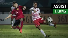Berita video assist pemain gelandang Timnas Indonesia U-23, Stefano Lilipaly, saat menghadapi Laos pada cabang sepak bola putra Asian Games 2018.