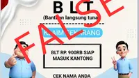 Cek Fakta Liputan6.com menelusuri klaim link pendaftaran pencairan BLT lewat handphone.