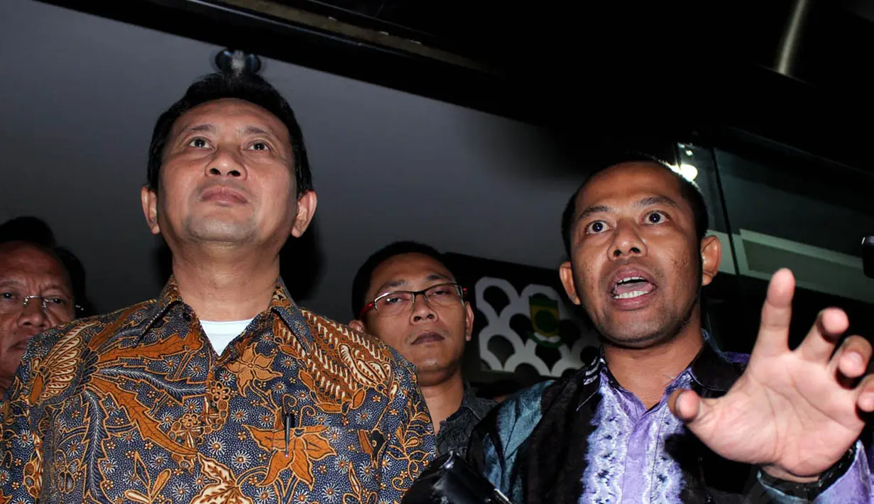 Dalam kasus ini, Udar Pristono ditetapkan sebagai tersangka pada 9 Mei 2014 bersama Direktur Pusat Teknologi Industri dan Sistem Transportasi BPPT Prawoto, Jakarta, (17/9/14). (Liputan6.com/Johan Tallo)