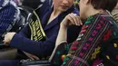 Aktris dan Cinta Laura Kiehl menghadiri acara penobatan di Kantor KemenPPPA, Jakarta, Senin (29/7/2019). Kementerian Pemberdayaan Perempuan dan Perlindungan Anak mendaulat Cinta Laura sebagai duta anti kekerasan terhadap perempuan dan anak. (Liputan6.com/Herman Zakaharia)