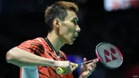 Lee Chong Wei mengaku tak terbebani tampil gemilang pada ajang Malaysia Terbuka Super Series Premier 2017. (EPA/Esteban Biba)