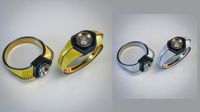 Cincin nikah yang terinspirasi dari Lamborghini