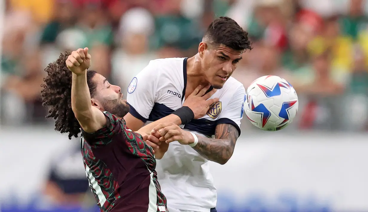 Hasil imbang melawan Meksiko mengantar Ekuador lolos ke perempat final Copa America 2024 dengan empat poin dari tiga laga. (Chris CODUTO/AFP)